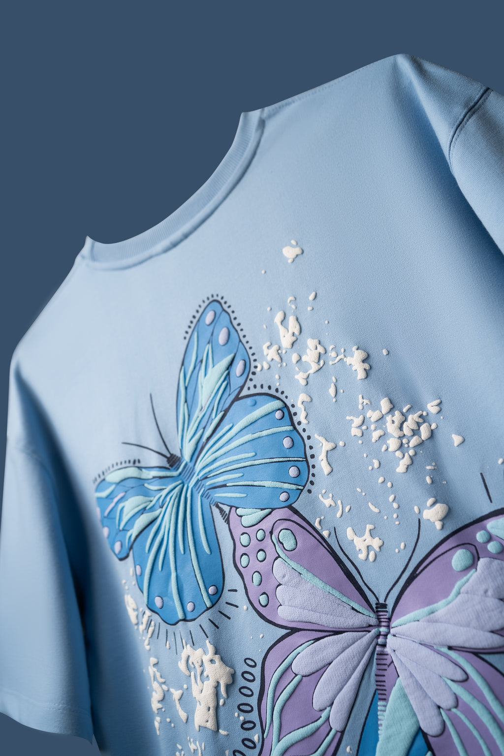 Sky Blue Butterfly Ethereal T-Shirt