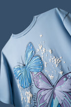 Sky Blue Butterfly Ethereal T-Shirt