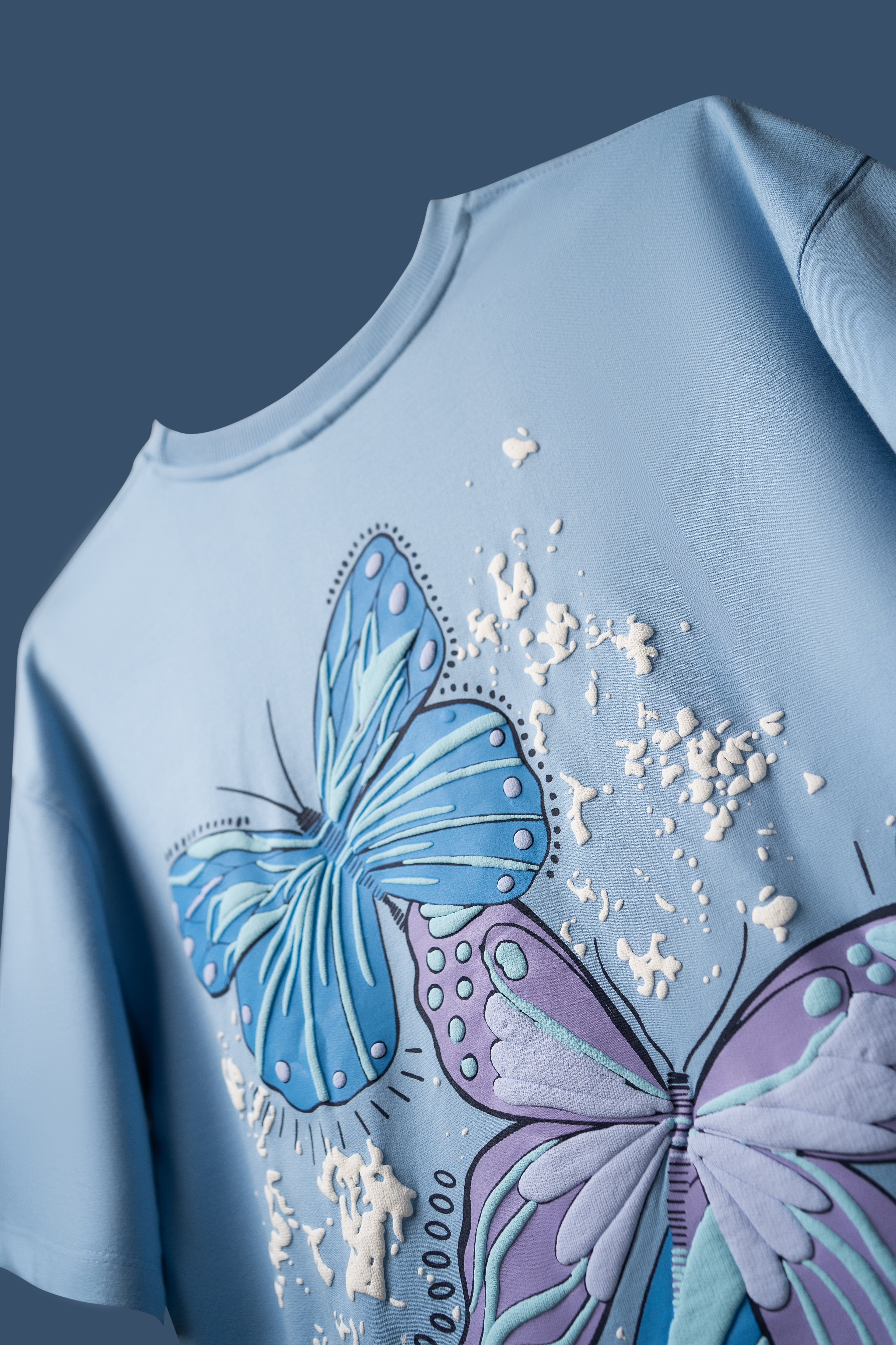 Sky Blue Butterfly Ethereal T-Shirt